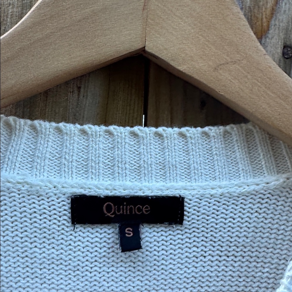 Quince organic cotton‎ boyfriend Crew Neck Sweater - Picture 4 of 7